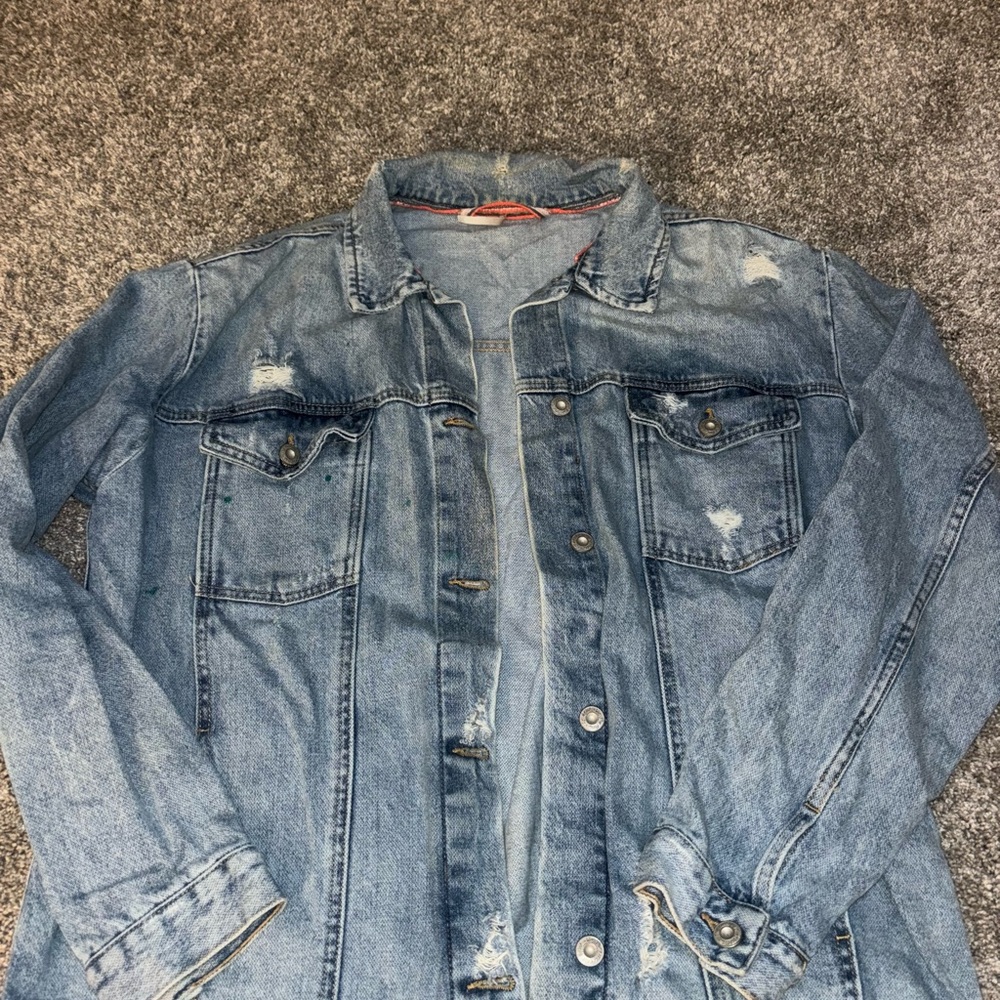 Free People Blue Denim Jacket